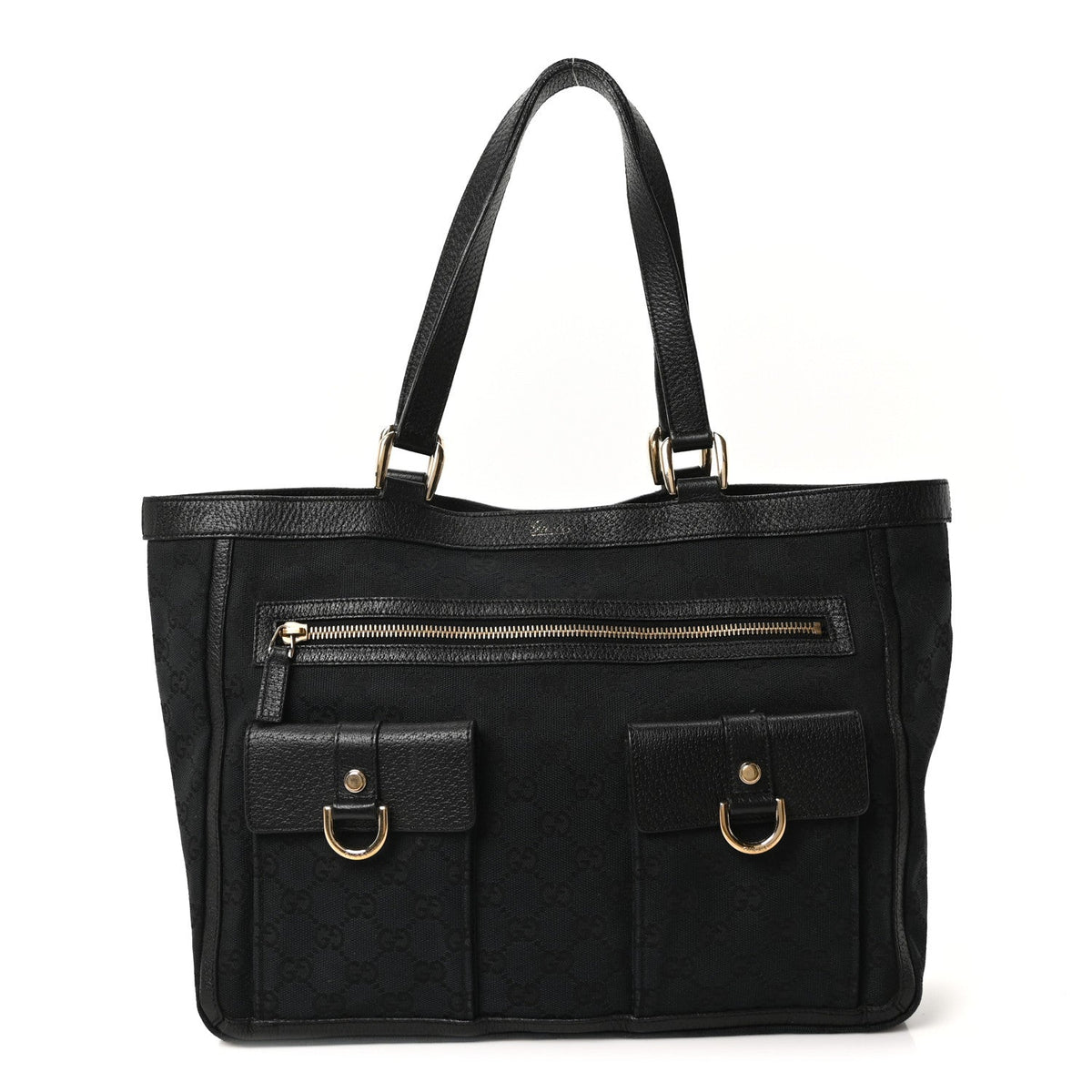 Monogram Abbey D Ring Tote Black wholesalehk.shop