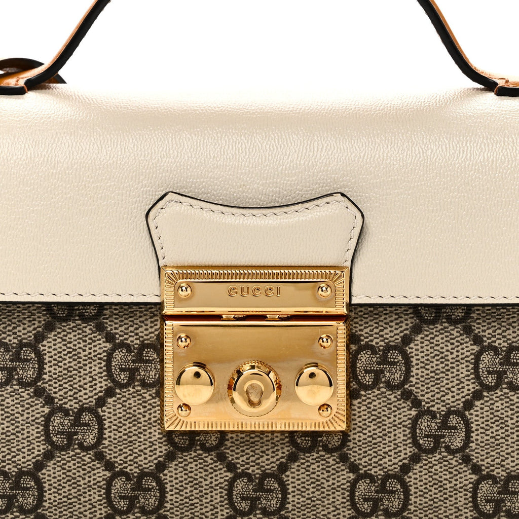 GG Supreme Monogram New Sakai Calfskin Mini Padlock Top Handle Shoulder Bag Beige Ebony Mystic White Sun Oil £¨ Direct shipment via from wholesalehk.shop