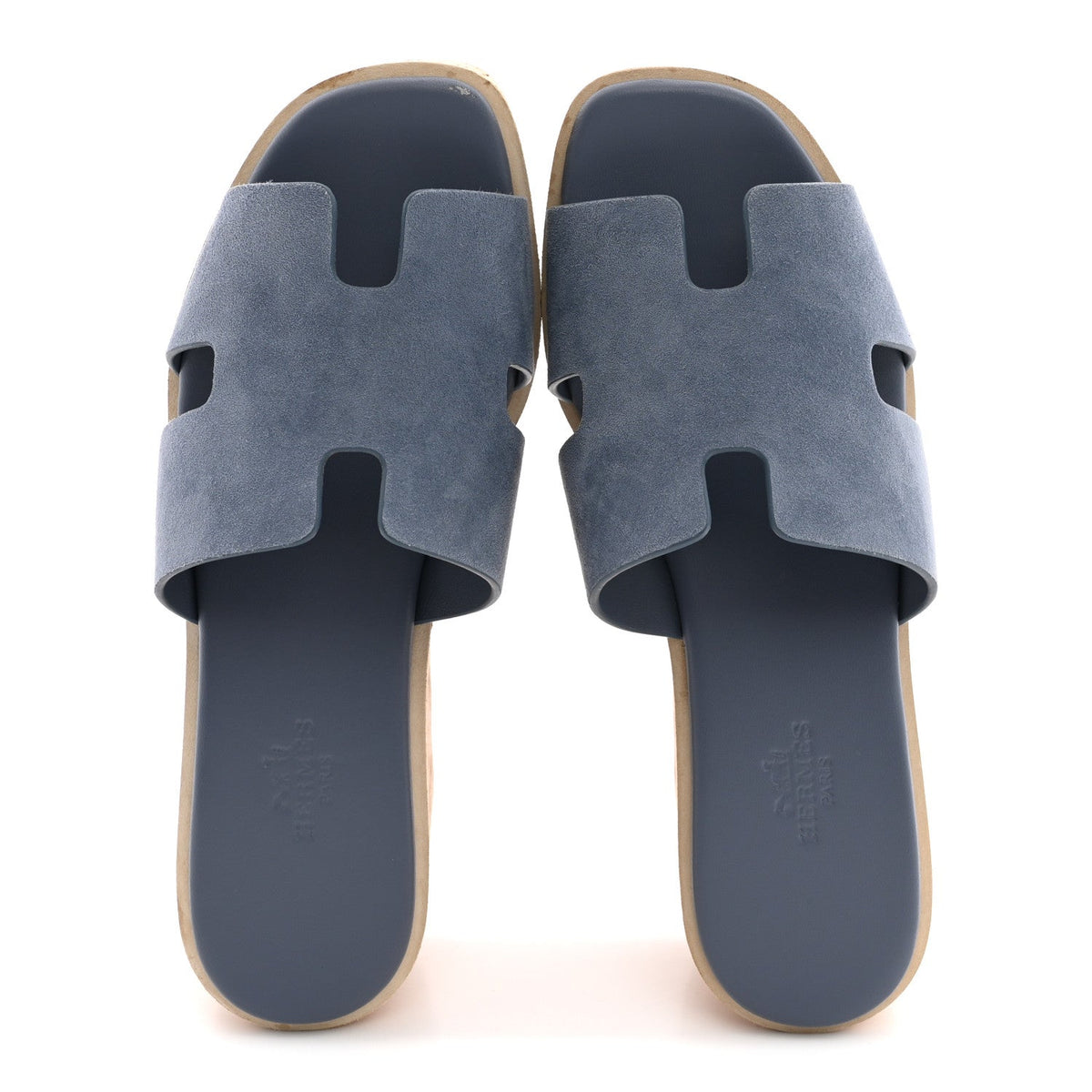 Suede Goatskin Cork Eze 30 Sandals 35 Bleu Grignon wholesalehk.shop