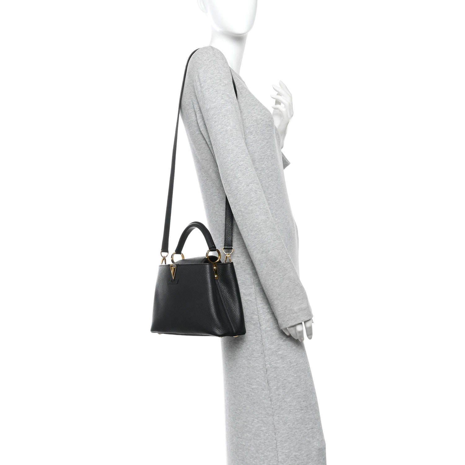 Taurillon Capucines BB Black £¨ Direct shipment via from wholesalehk.shop