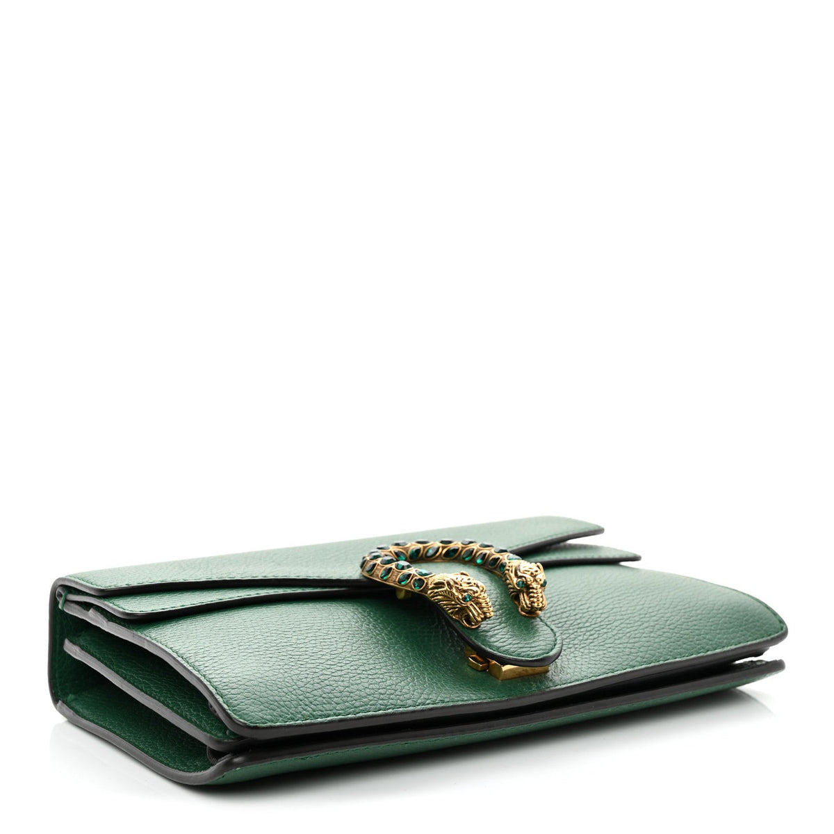 Pebbled Calfskin Small Dionysus Shoulder Bag Emerald wholesalehk.shop