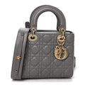 Lambskin Cannage Small My ABCDior Lady Dior Grey wholesalehk.shop