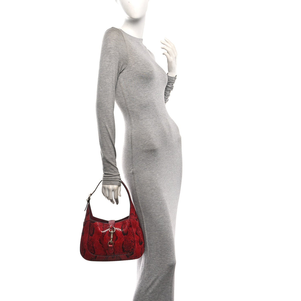 Snakeskin Web Small Jackie 1961 Hobo Rosso Ancora £¨ Direct shipment via from wholesalehk.shop