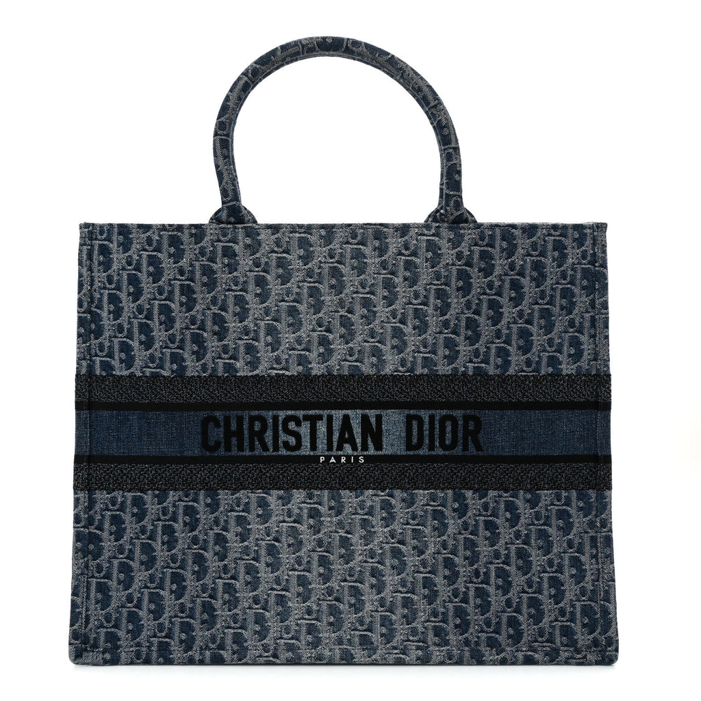 Oblique Denim Large Book Tote Blue £¨ Direct shipment via from wholesalehk.shop