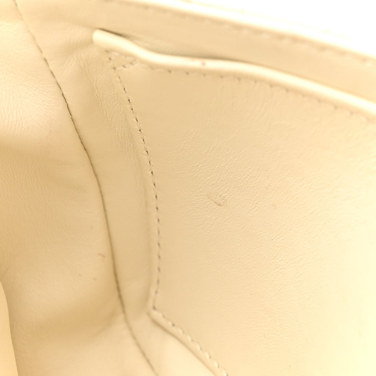 Grained Calfskin Cannage Small Caro Bag White wholesalehk.shop