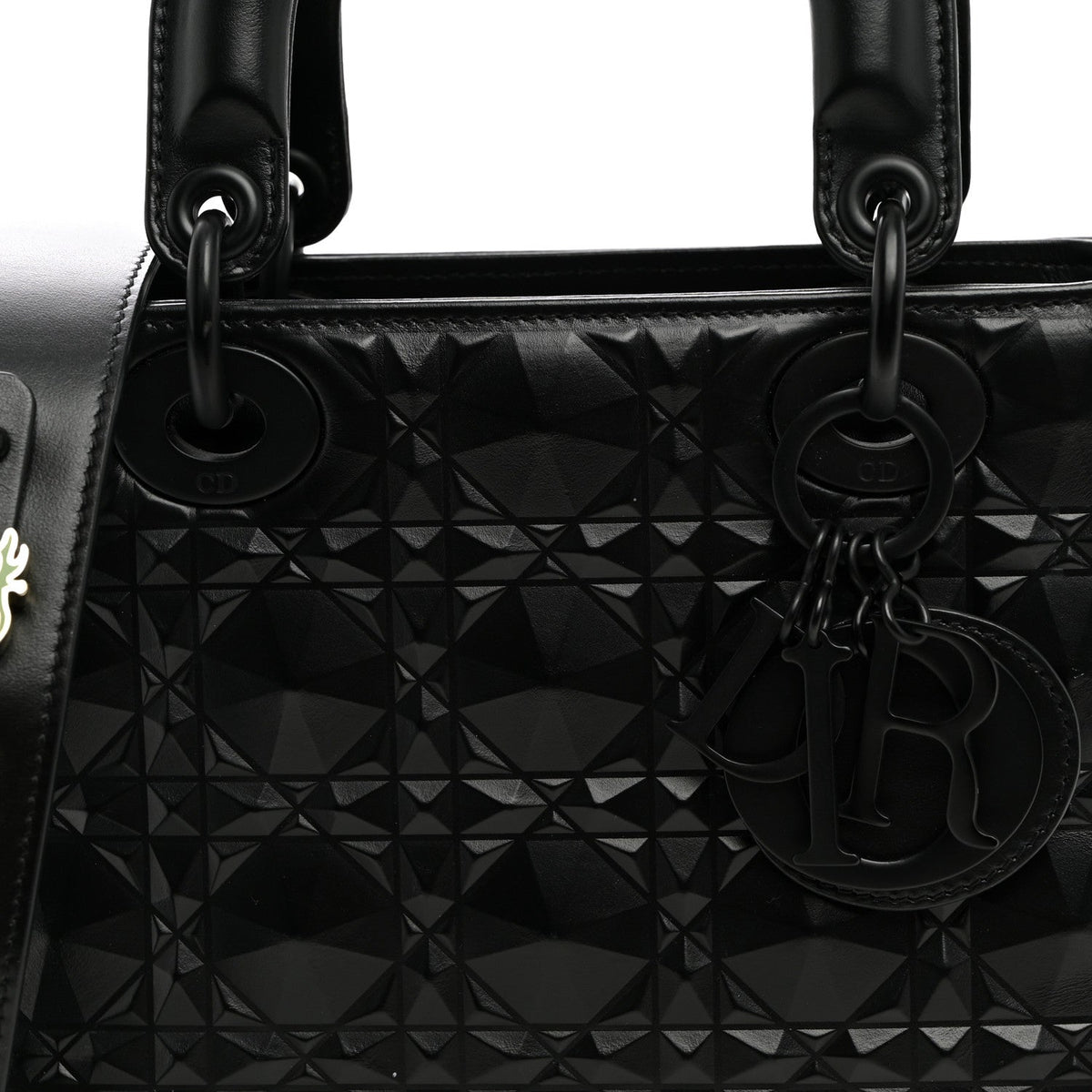 Calfskin Cannage Diamond Small My ABCDior Lady Dior Black wholesalehk.shop