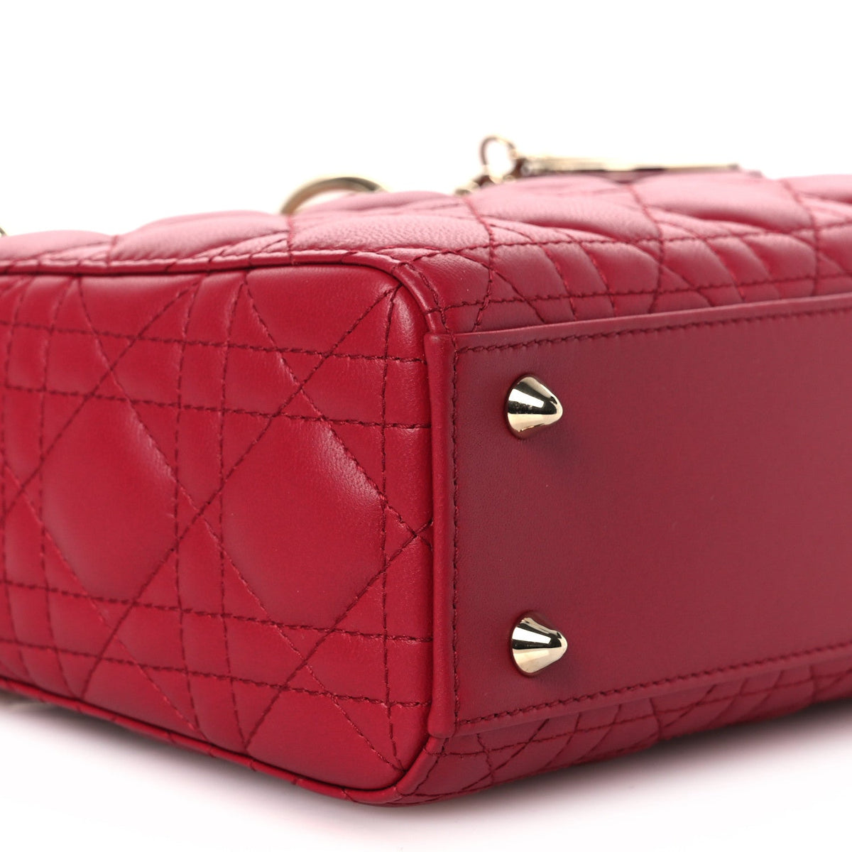 Lambskin Cannage Small My ABCDior Lady Dior Red wholesalehk.shop