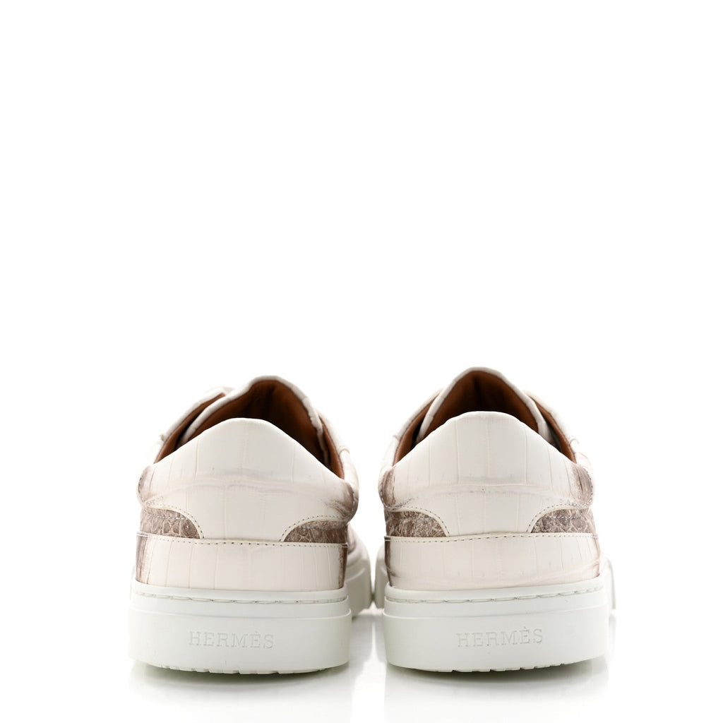 Matte Niloticus Crocodile Himalaya Day Sneaker 37.5 Blanc wholesalehk.shop