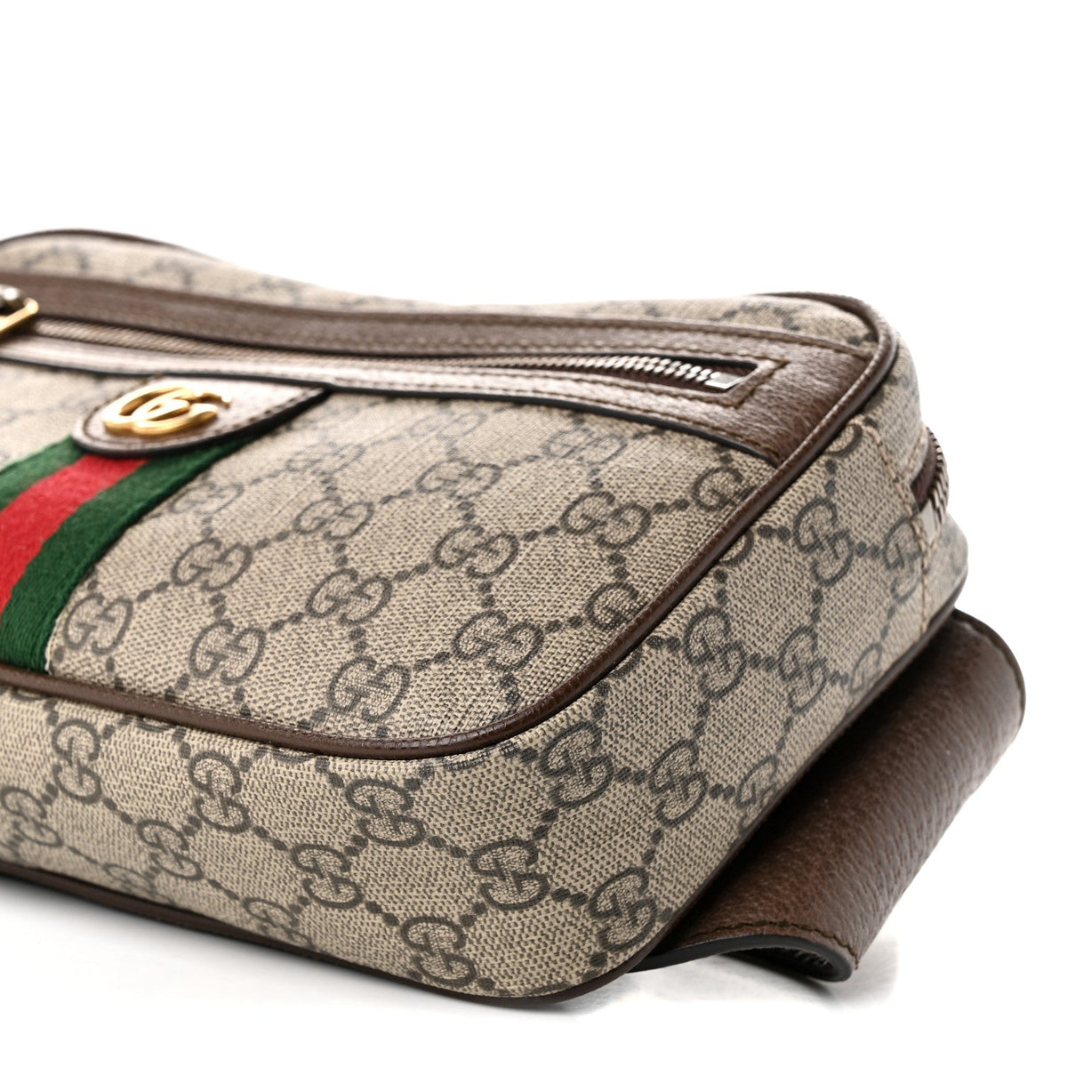 Soft GG Supreme Monogram Medium Ophidia Belt Bag Dark Brown wholesalehk.shop