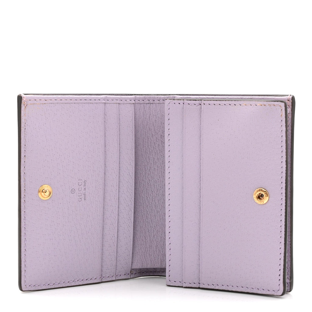 Monogram Jumbo GG Textured Dollar Calfskin Ophidia Card Case Beige Lapis wholesalehk.shop