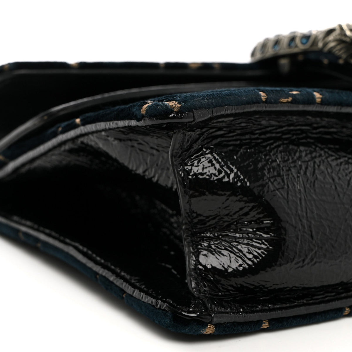Velvet Skipper Crystal GG Monogram Small Dionysus Shoulder Bag Blue Beige Black wholesalehk.shop