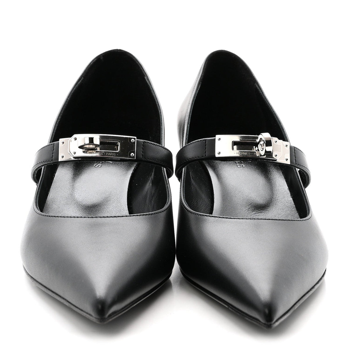Calfskin Kiara 40 Pumps 36 Black wholesalehk.shop