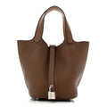 Taurillon Clemence Swift Eclat Picotin Lock 18 PM  Alezan Biscuit £¨ Direct shipment via from wholesalehk.shop