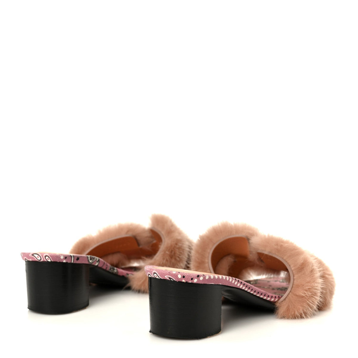 Mink Fur Oasis Sandals 35 Granit Pink wholesalehk.shop