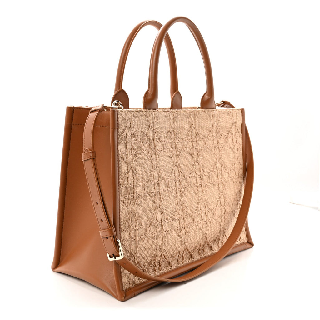 Raffia Macro Cannage Medium Book Tote Natural £¨ Direct shipment via from wholesalehk.shop