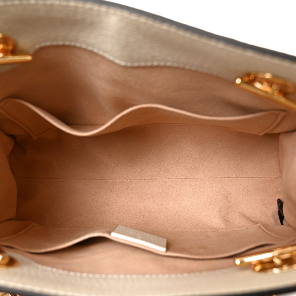 GG Supreme Monogram Flora Textured Calfskin Small Padlock Tote Beige Ebony Multicolor Mystic White £¨ Direct shipment via from wholesalehk.shop