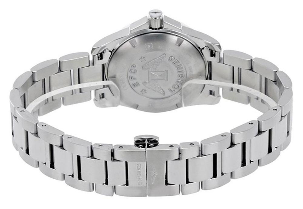 Longines Conquest Stainless Steel & Ceramic White Dial Date Quartz Divers Womens Watch L3.257.4.16.6 wholesalehk.shop