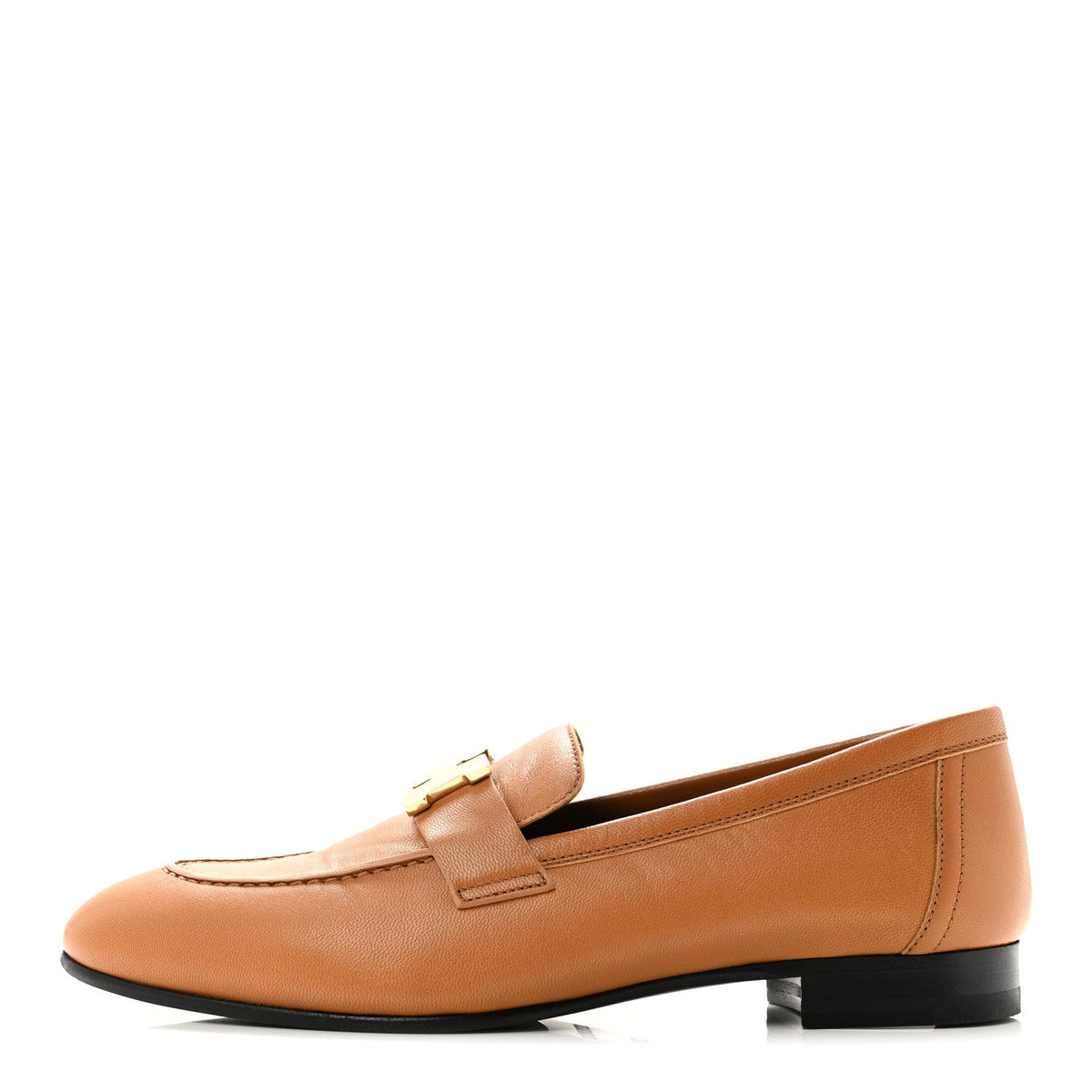Goatskin Womens Paris Loafers 36.5 Gold wholesalehk.shop