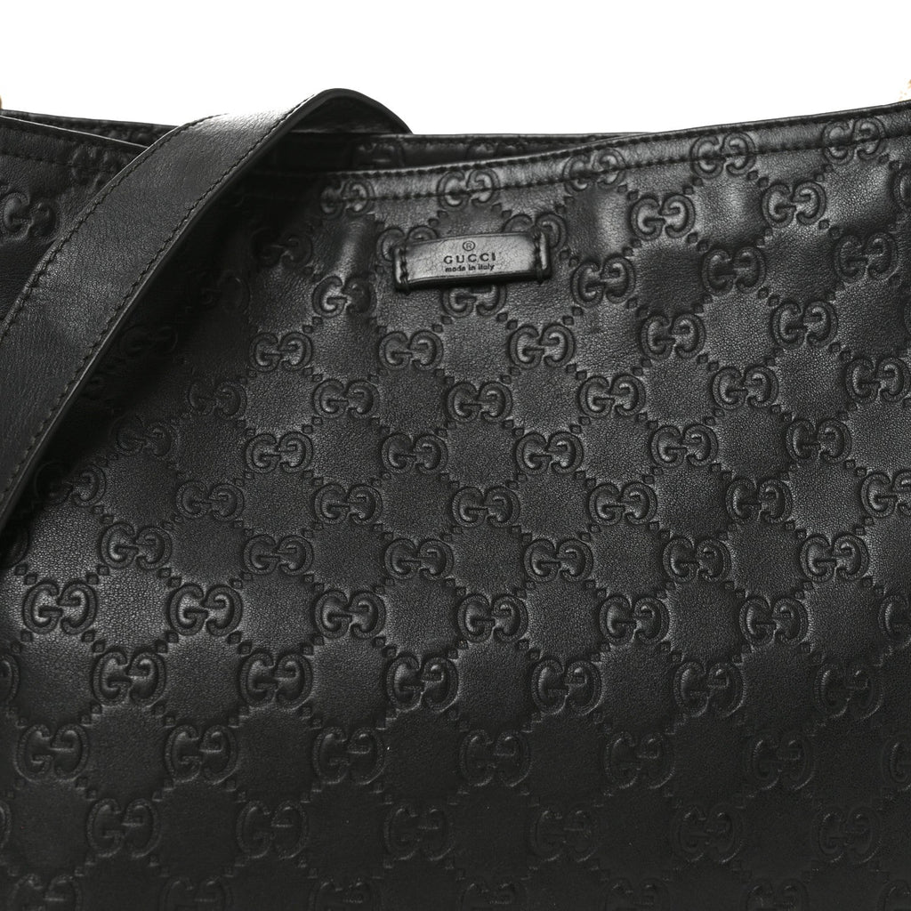 Guccissima Medium Flat Messenger Bag Black £¨ Direct shipment via from wholesalehk.shop
