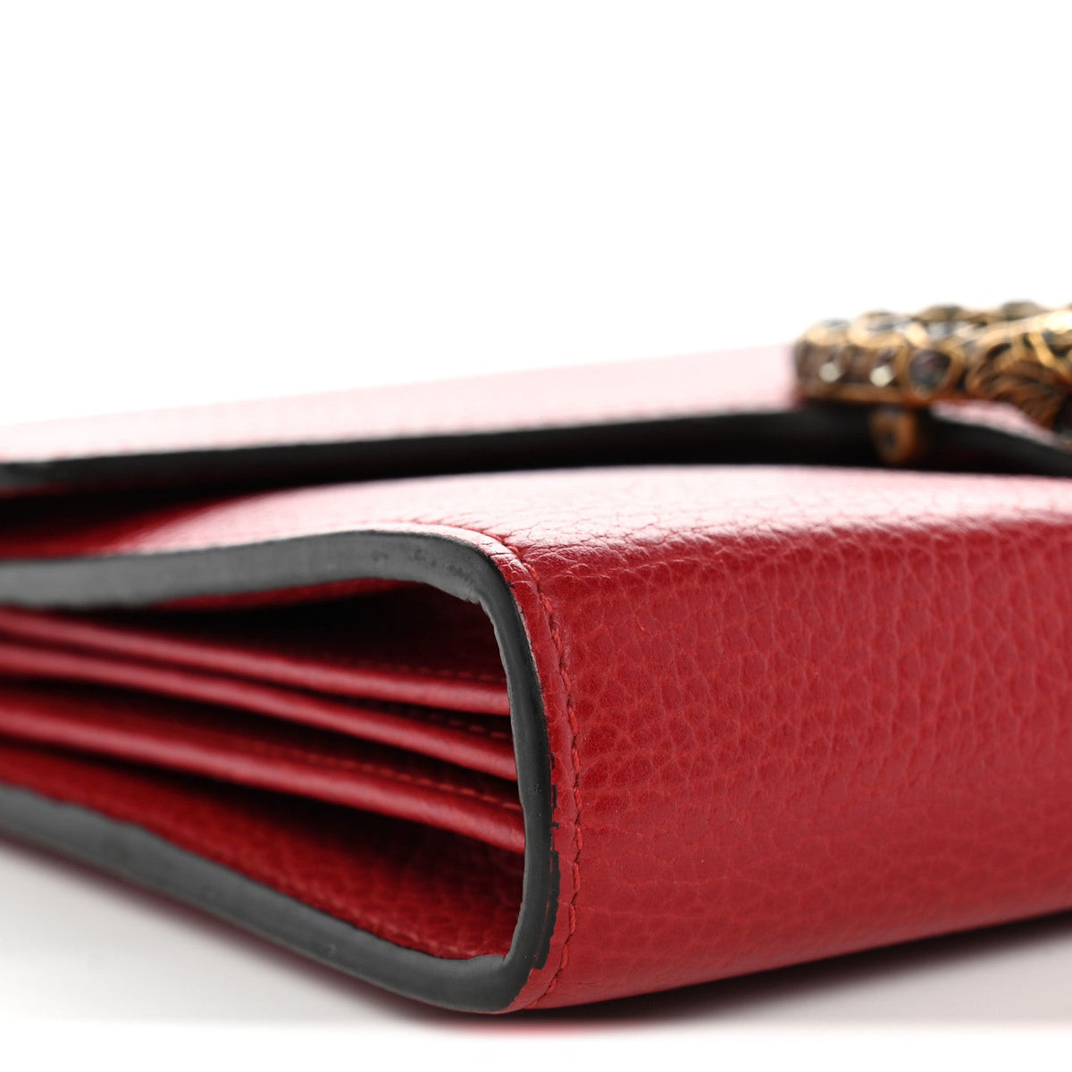 Calfskin Mini Dionysus Chain Wallet Hibiscus Red wholesalehk.shop