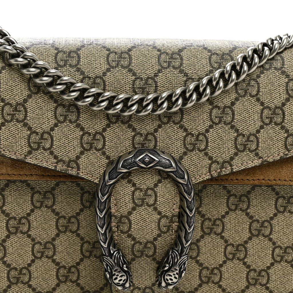 GG Supreme Monogram Small Dionysus Shoulder Bag Taupe wholesalehk.shop