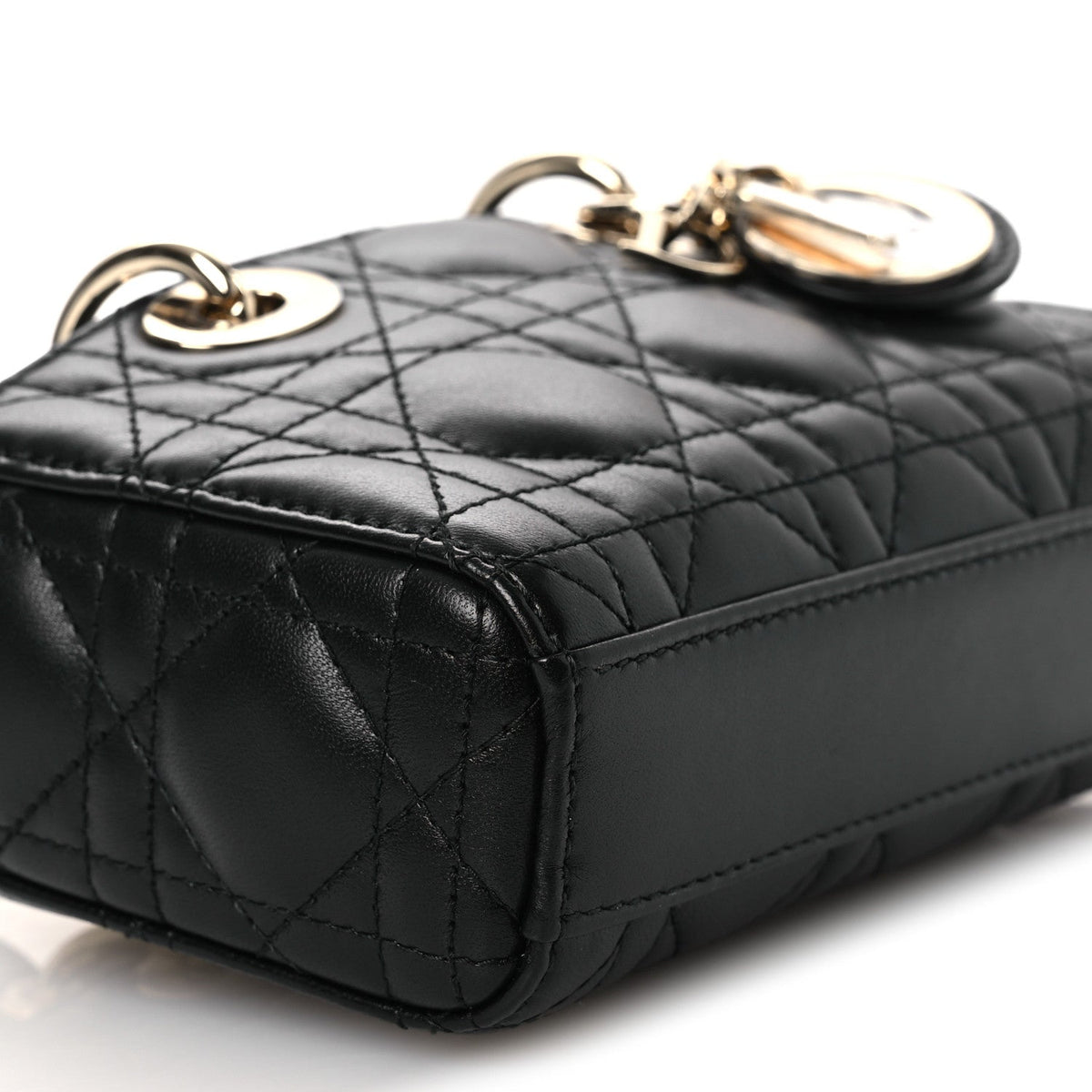 Lambskin Cannage Micro Lady D-Joy Black wholesalehk.shop
