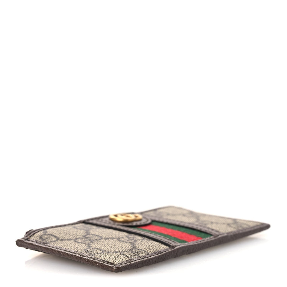 GG Supreme Monogram Web Ophidia Coin Case Brown wholesalehk.shop