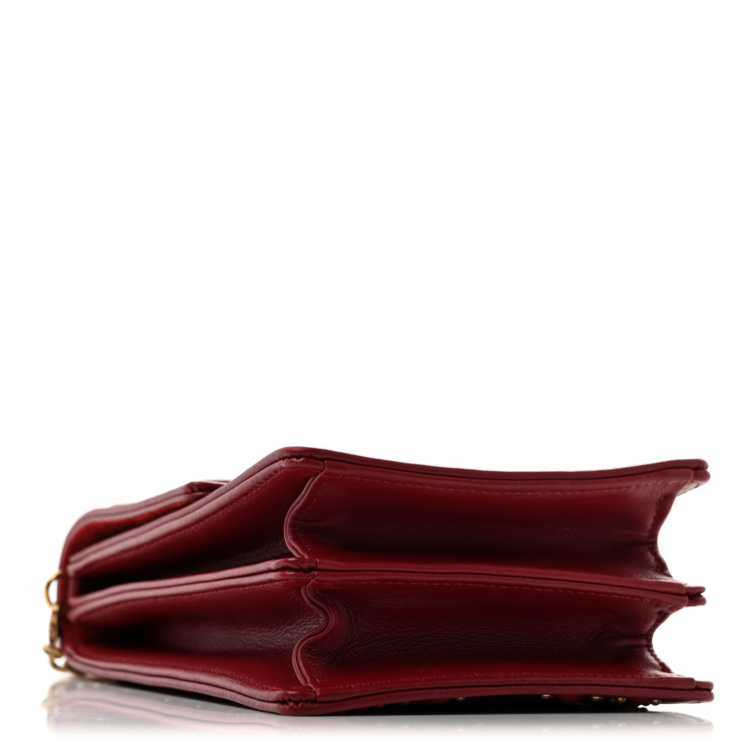 Lambskin Studded Vertical Diorama Spicy Red ¡§ Direct shipment via from wholesalehk.shop