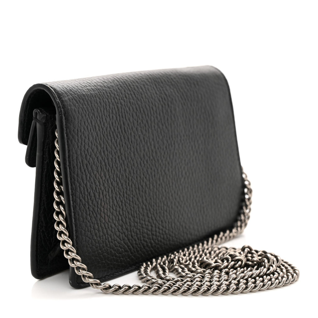Calfskin Super Mini Dionysus Shoulder Bag Black wholesalehk.shop