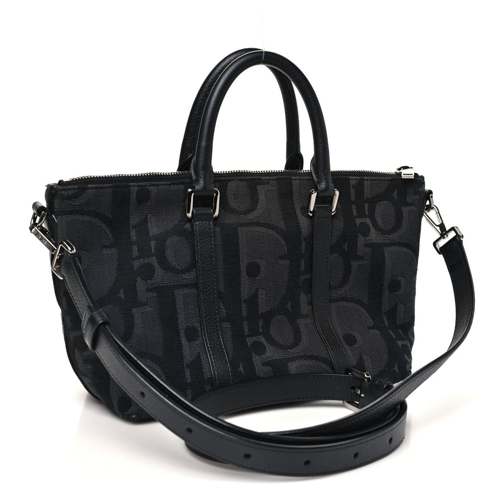 Maxi Oblique Jacquard Weekender 25 Black wholesalehk.shop