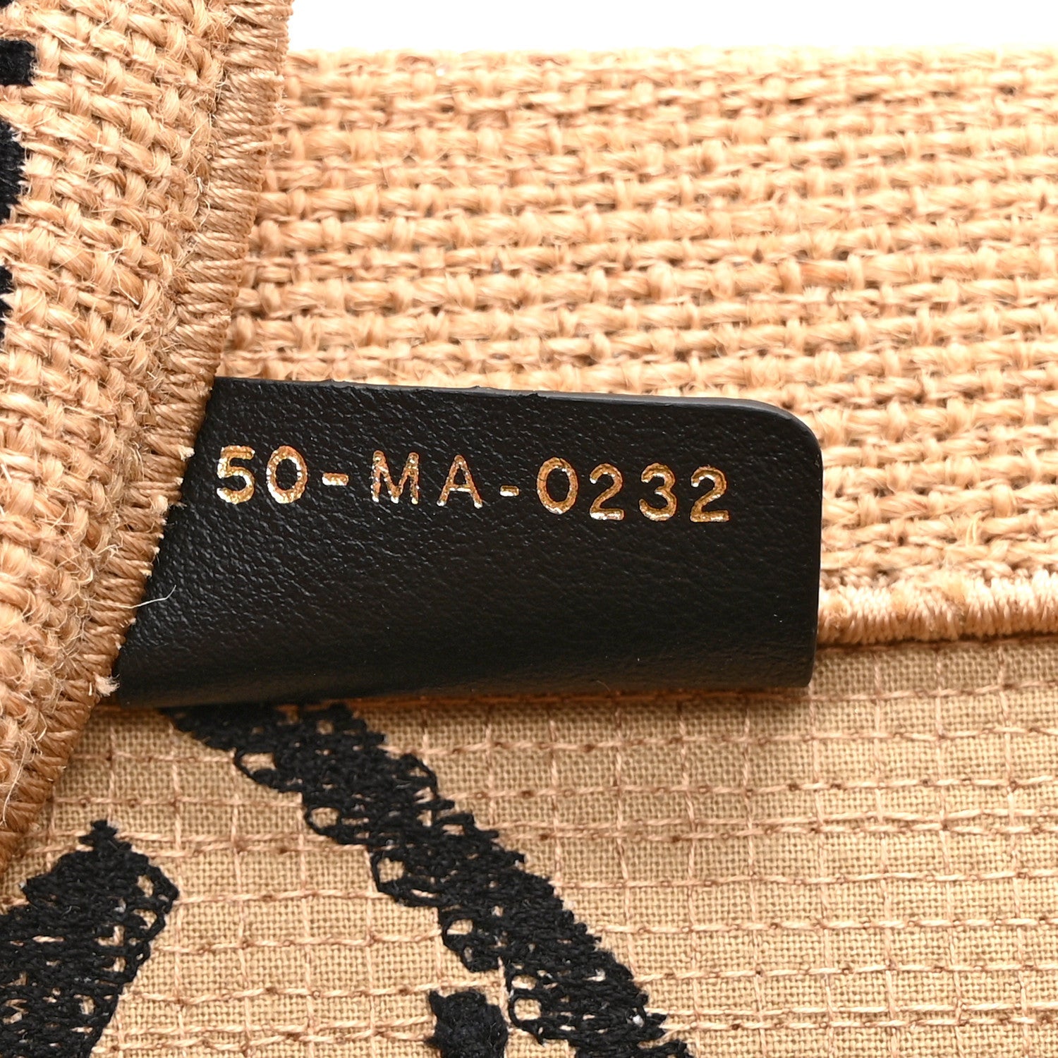 Canvas Jute Embroidered Medium Book Tote Black Beige £¨ Direct shipment via from wholesalehk.shop