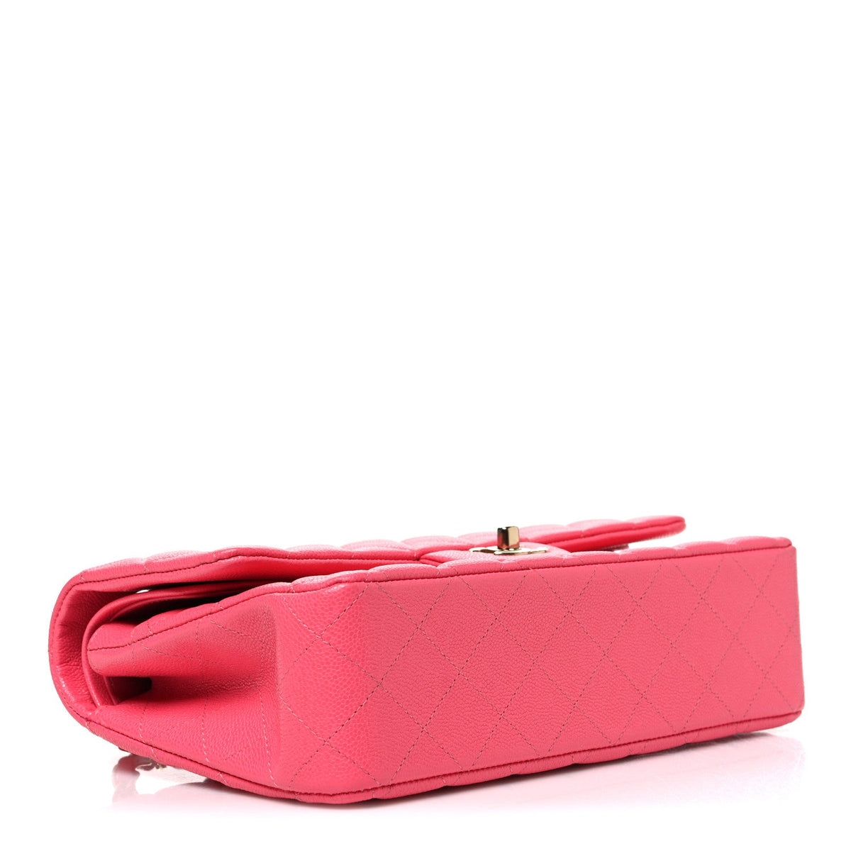 Caviar Quilted Medium Double Flap Pink wholesalehk.shop