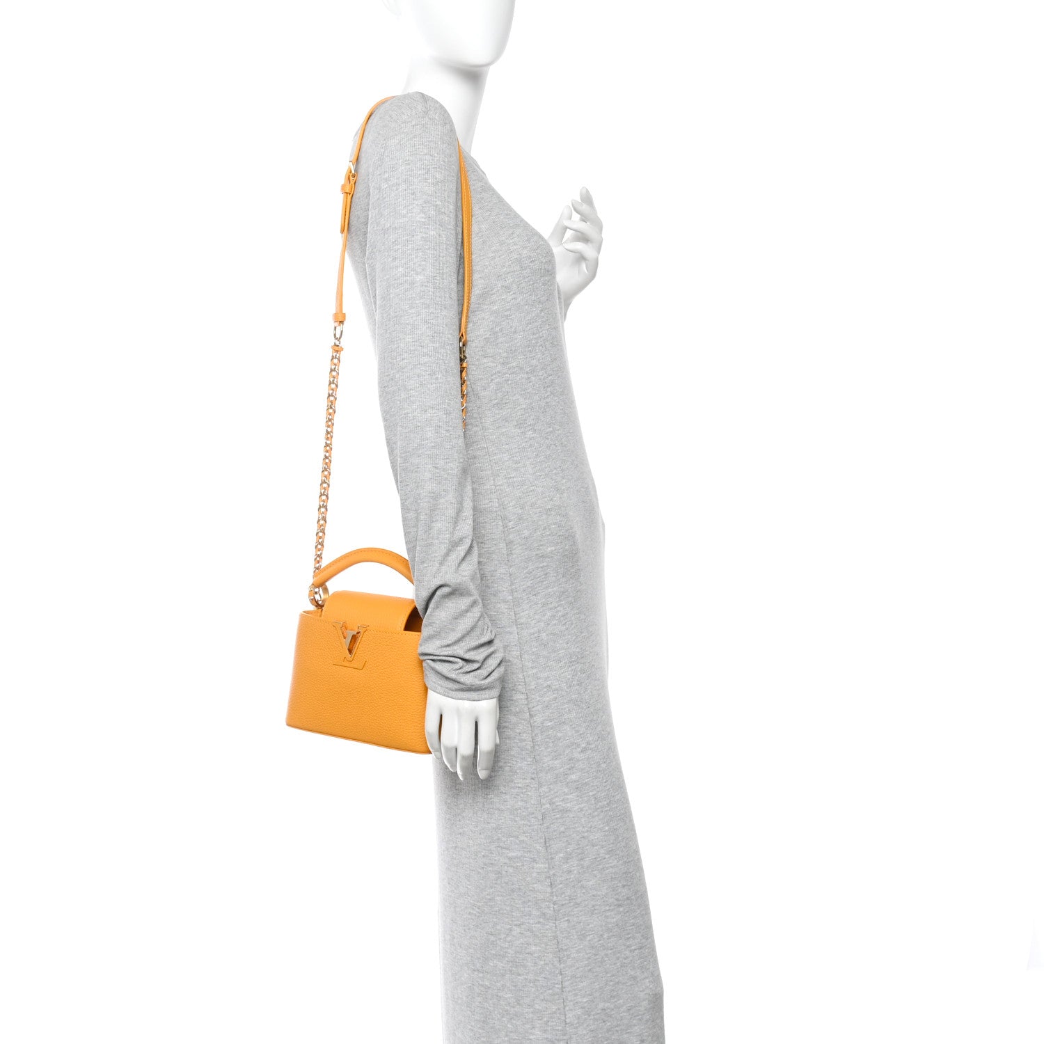 Taurillon Mini Capucines Sunbeam Yellow £¨ Direct shipment via from wholesalehk.shop