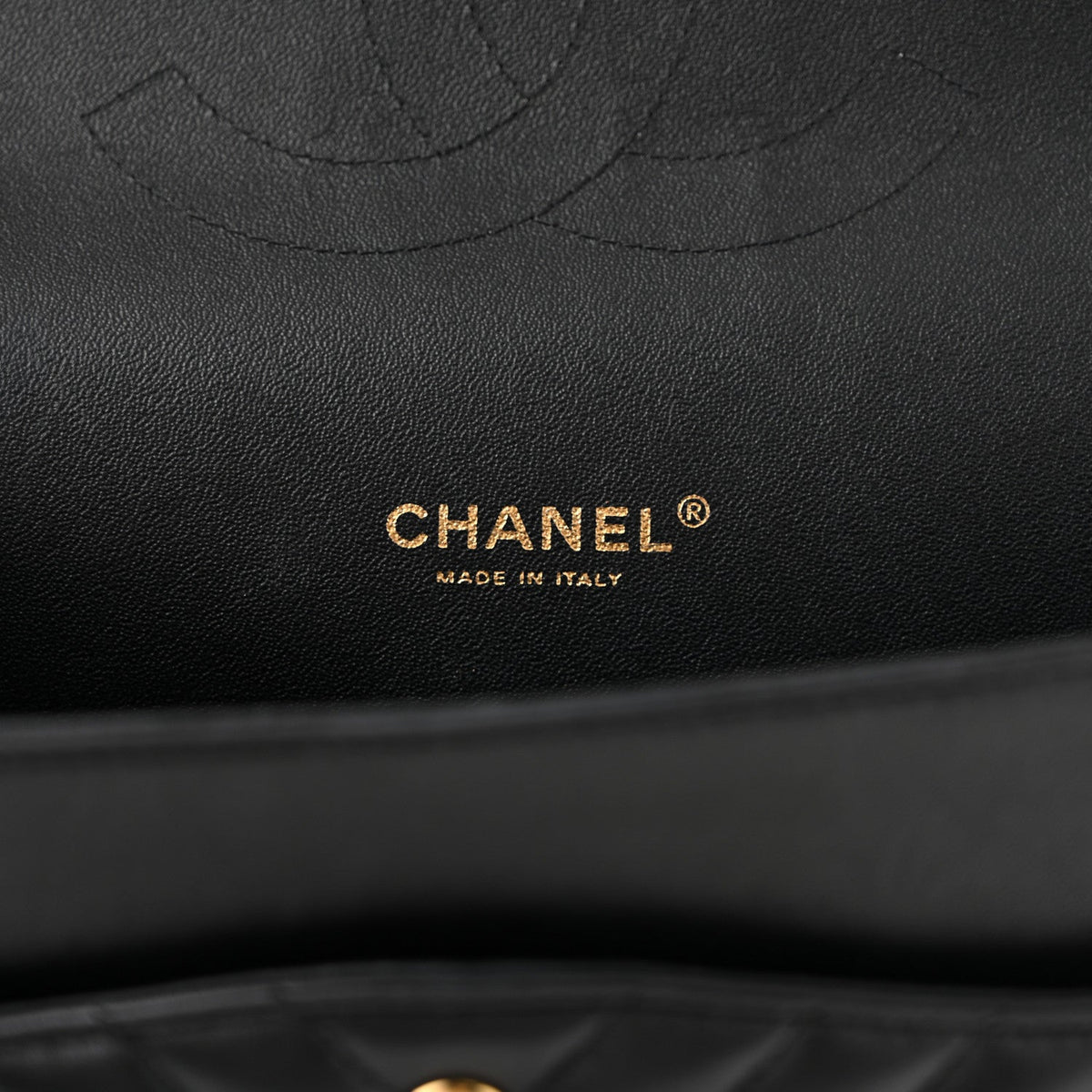 Lambskin Chevron Quilted Maxi Double Flap Black wholesalehk.shop