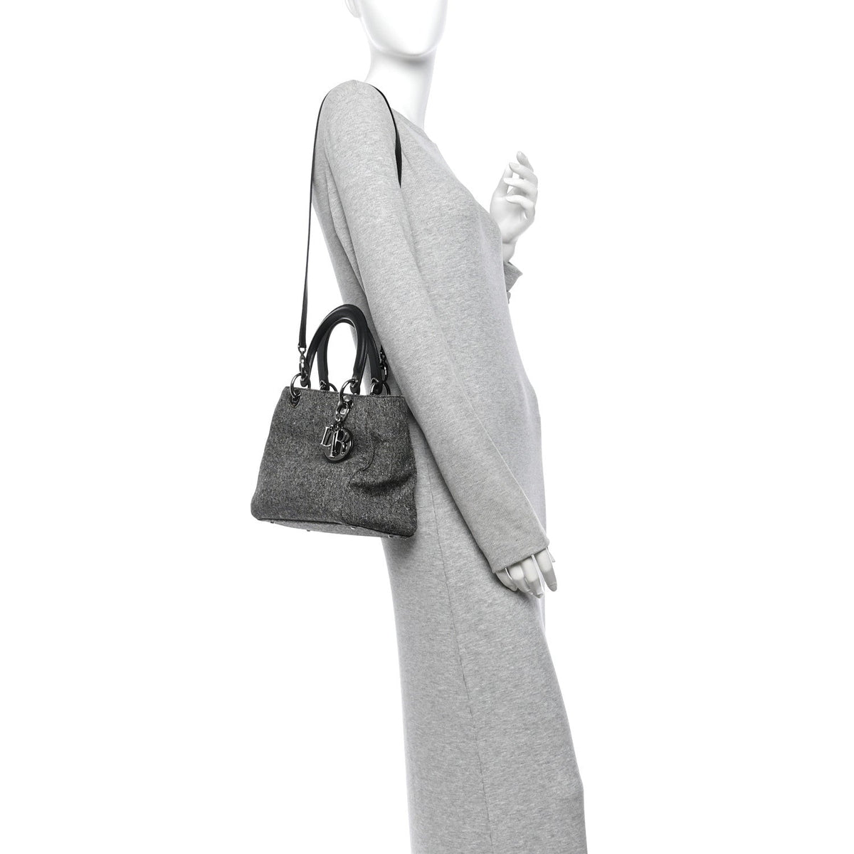 Ultra Matte Calfskin Cannage Mini Lady Dior Light Beige wholesalehk.shop