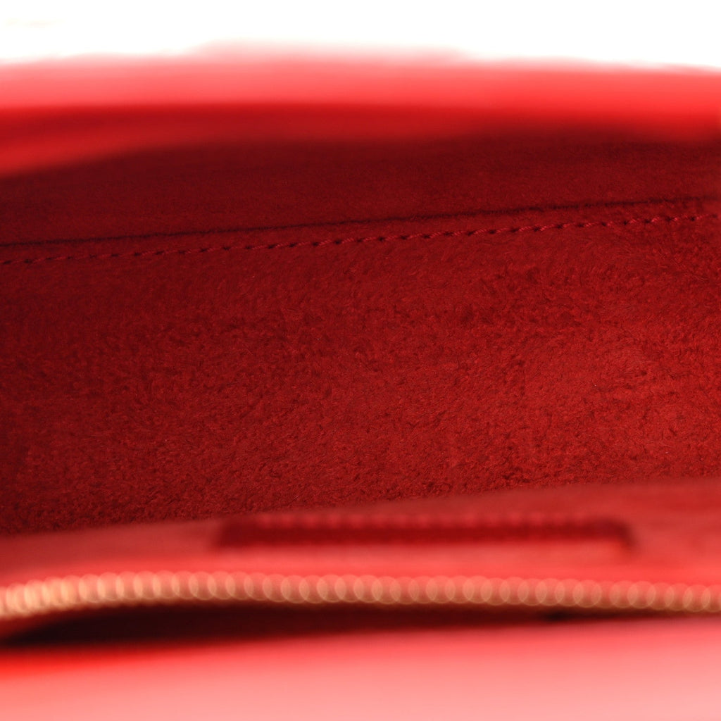 Patent Cannage Small Lady Dior Cherry Red wholesalehk.shop