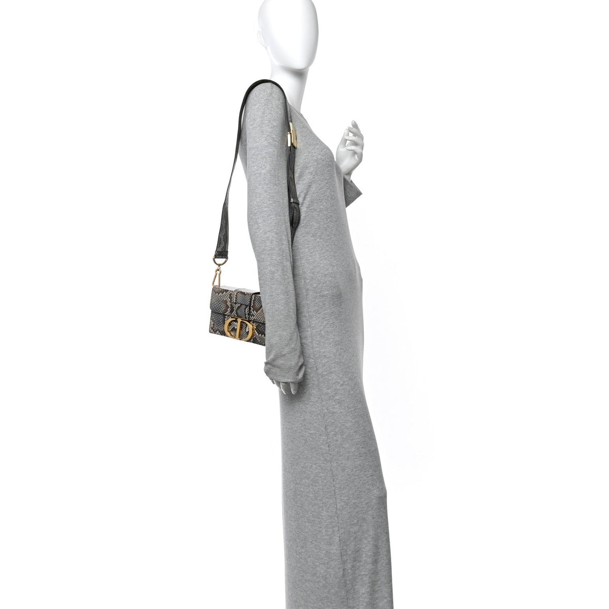 Snakeskin 30 Montaigne Box Bag Beige Multicolor wholesalehk.shop