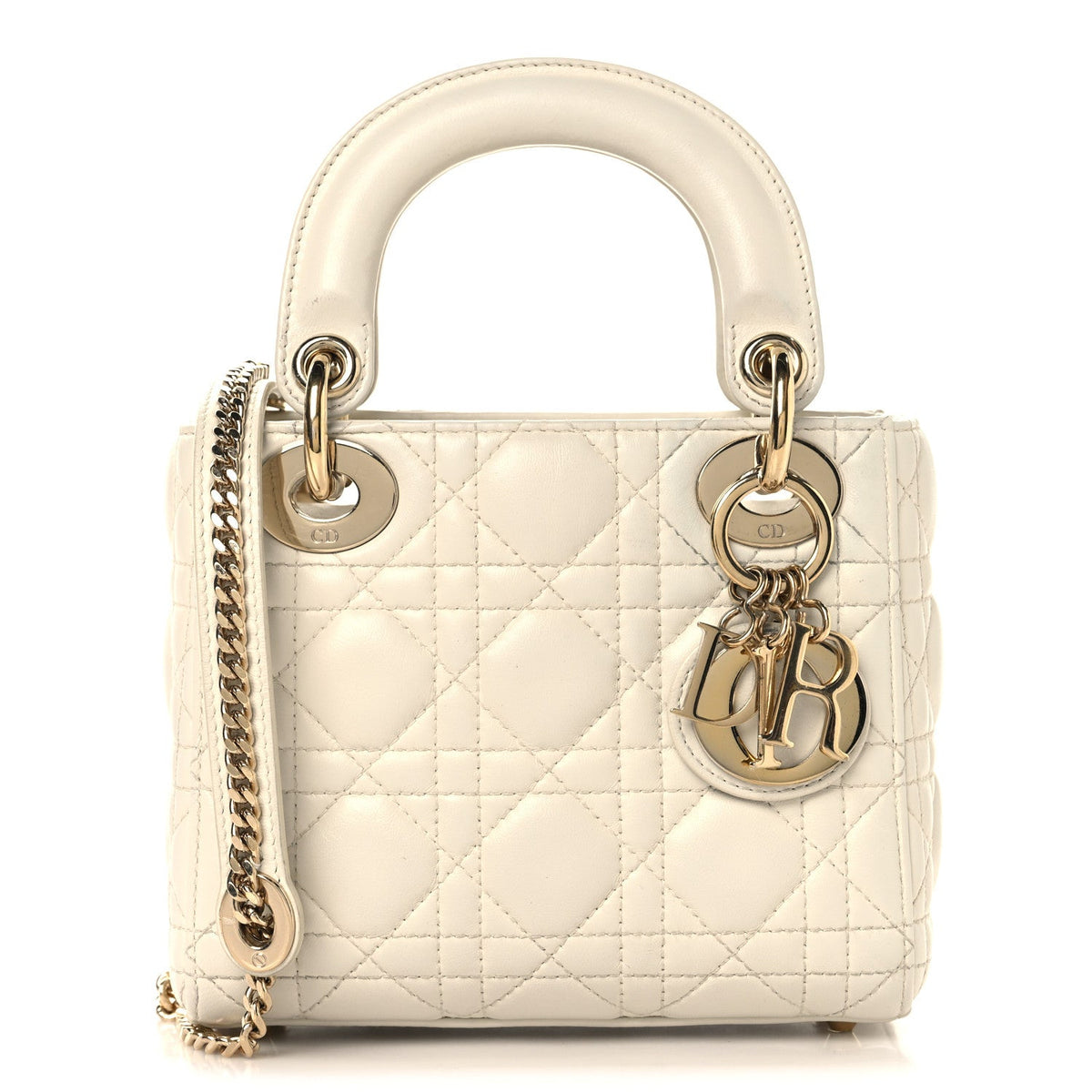 Lambskin Cannage Small My ABCDior Lady Dior Latte wholesalehk.shop