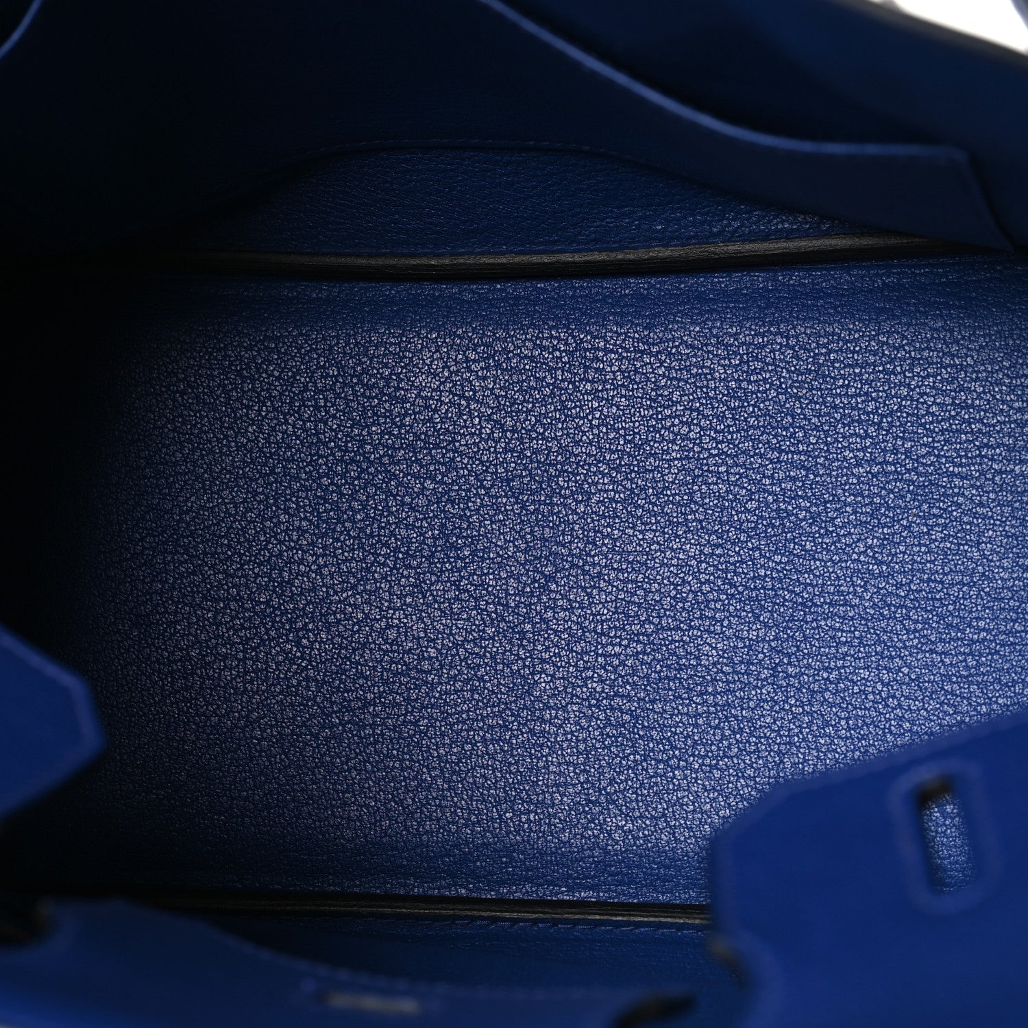 Taurillon Novillo Horseshoe Birkin 30 Bleu Brighton £¨ Direct shipment via from wholesalehk.shop