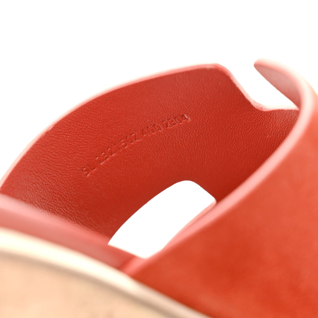 Suede Goatskin Cork Eze 30 Sandals 40 Orange Brulee wholesalehk.shop