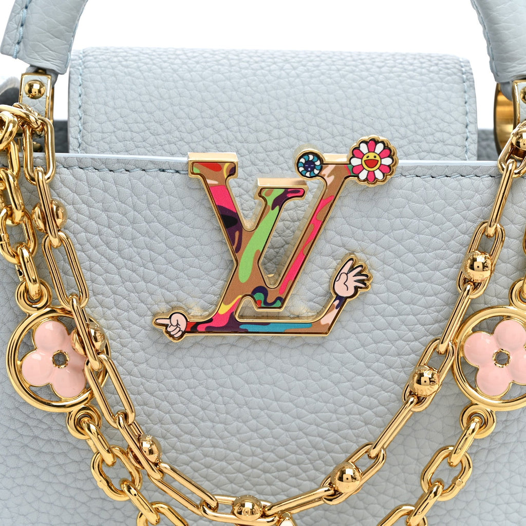 LV X TM Taurillon Capucines East West Mini Olympe Blue £¨ Direct shipment via from wholesalehk.shop
