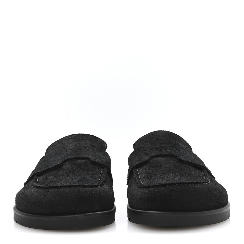 Suede Calfskin Go Mules 35 Black wholesalehk.shop