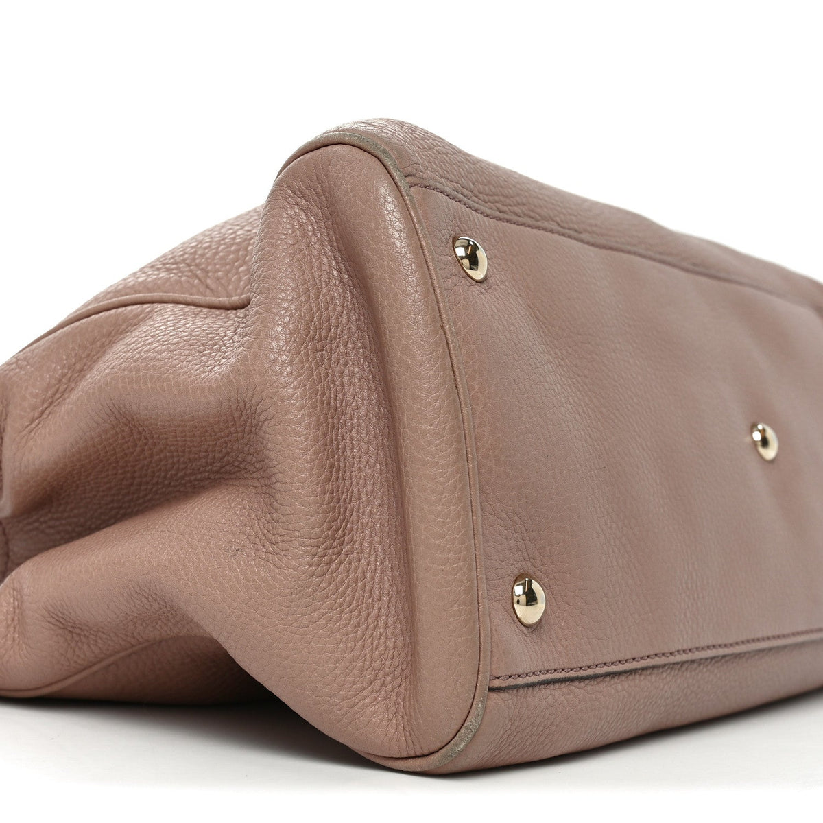 Pebbled Calfskin Medium Bamboo Shopper Tote Dark Cipria wholesalehk.shop