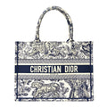 Canvas Embroidered Medium Dioriviera Toile De Jouy Book Tote Blue £¨ Direct shipment via from wholesalehk.shop