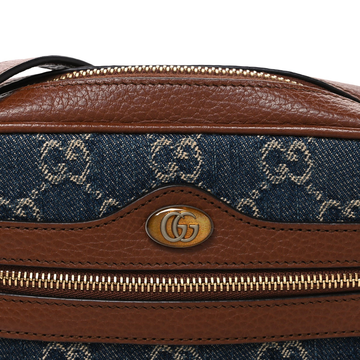New Denim GG Monogram Dollar Calfskin Mini Ophidia Shoulder Bag Blue Tea Cuir Epilog wholesalehk.shop