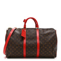 Calfskin Monogram Keepall Bandouliere 50 Coquelicot wholesalehk.shop