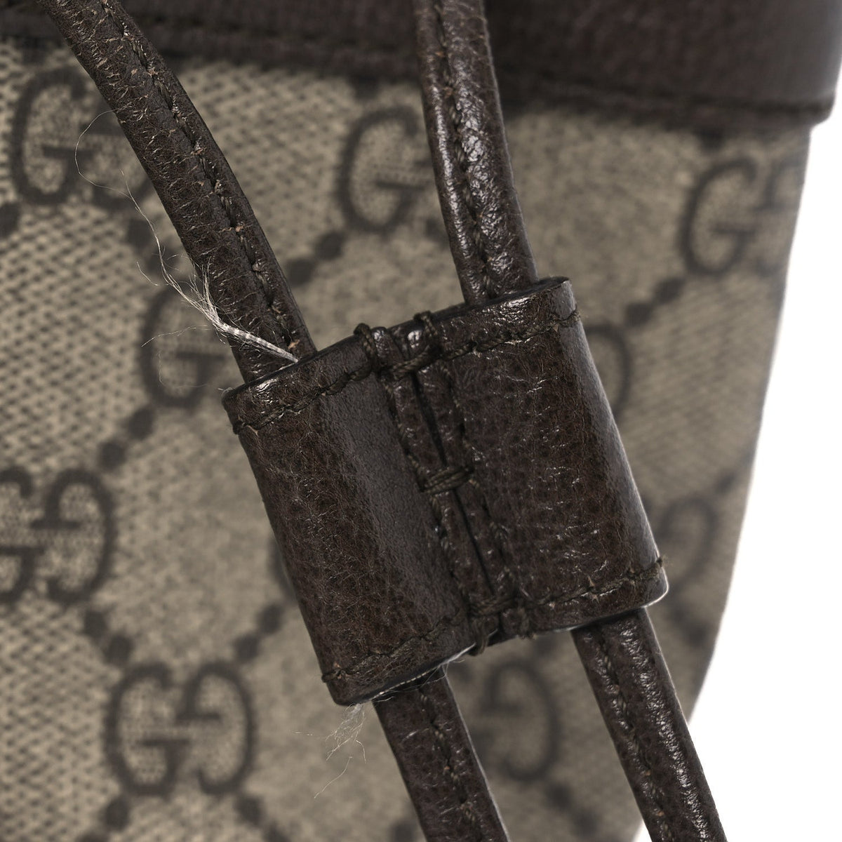 GG Supreme Monogram Web Mini Ophidia Bucket Bag Brown wholesalehk.shop