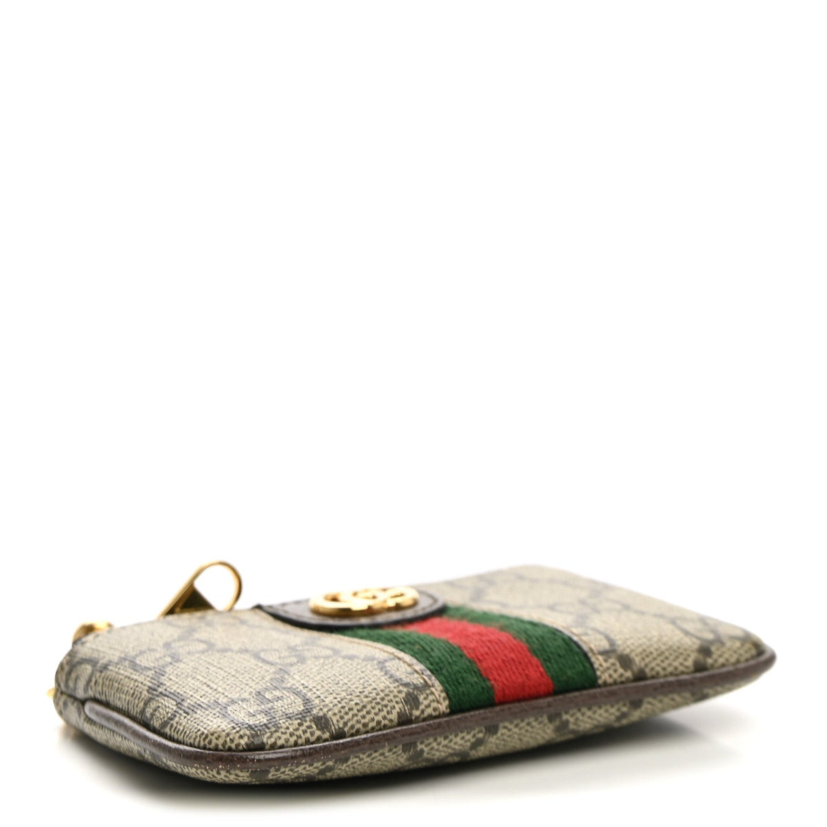GG Supreme Monogram Web Ophidia Key Case Beige New Beige New Acero wholesalehk.shop
