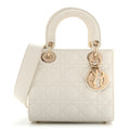 Lambskin Cannage Small My ABCDior Lady Dior White wholesalehk.shop