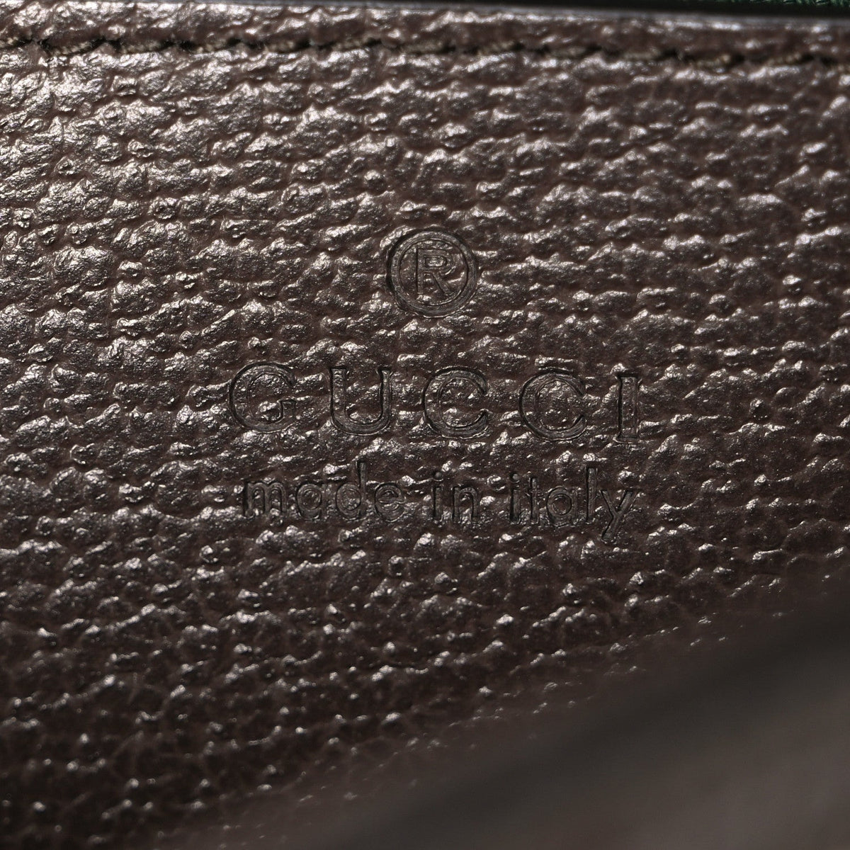 GG Supreme Monogram Textured Dollar Calfskin Small Ophidia Top Handle Shoulder Bag Beige Brown wholesalehk.shop